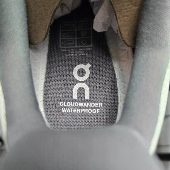 NEW ON Cloudwander Waterproof Womens Size 7.5 Running Shoes Sand Black - Picture 11 of 12